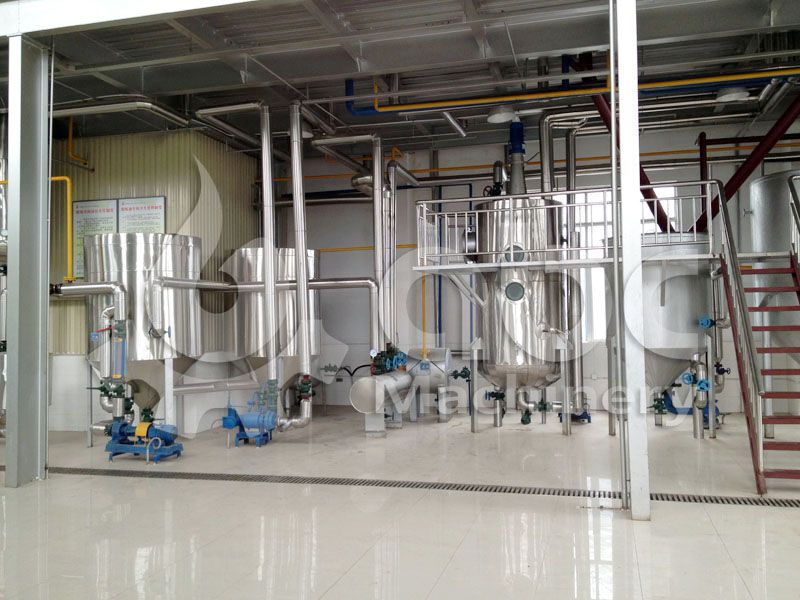large edible oil refinery plant
